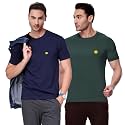 AMUL COMFY Men39s Cotton Plain Round Neck