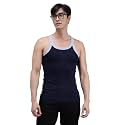 Amul Comfy Men Innerwear Regular Fit Sleevless 100% Cotton Vest (Black &amp; Grey Color) Size_3XL
