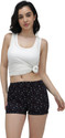 AMUL COMFY Solid Women Dark Blue Casual Shorts