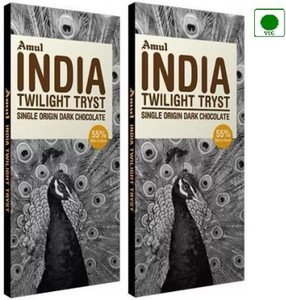 amul india twilight tryst dark chocolate 125g x2 bars 2 x 125 bar 2 x 125 g