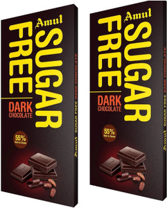 Amul SUGARFREE Dark Chocolate 55 RICH IN