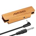 AMUMU SP30-16ft Woody Magnetic Soundhole Pickup with Rare Earth Neodymium Magnet for Steel String Acoustic Guitars – Single Coil, Passive, Battery-Free, Clear & Balanced Acoustic Tone