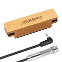 AMUMU SP31 Woody Magnetic Soundhole Pickup with Rare Earth Neodymium Magnet for Steel String Acoustic Guitars – Single Coil, Passive, Battery-Free, Clear & Balanced Acoustic Tone