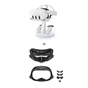 AMVR RGB Charging Dock & Upgraded Face Cover Pad Facial Interface Compatible with Meta/Oculus Quest 3 Accessories