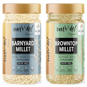 amwel organic combo barnyard 400g  browntop 400g  millets  sama samak sawang  hari kangni korale  positive  raw unpolished grain millet rice  gluten free