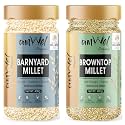 Amwel Organic Combo Barnyard 400g + Browntop 400g | Millets | Sama Samak Sawang | Hari Kangni Korale | Positive | Raw Unpolished Grain Millet Rice | Gluten Free