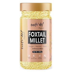 amwel organic combo foxtail browntop kodo little millets x 4 raw unpolished grain millet rice  gluten free