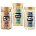 Amwel Organic Combo Little Millet + Browntop Millet + Barnyard Millet 400g x 3 | | Kutki | Hari Kangni | Sawak | Positive Millets | Raw Unpolished Grain Millet Rice