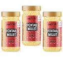 Amwel Organic Foxtail Millet | 400g x 3 pc | Millets | Kangni, Thinai, Kang, Rala | Positive Millets | Raw Unpolished Grain Millet Rice | Gluten Free Fiber Rich Low GI Diabetic Friendly