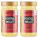 Amwel Organic Foxtail Millet | 400g x 2 pc | Millets | Kangni, Thinai, Kang, Rala | Positive Millets | Raw Unpolished Grain Millet Rice | Gluten Free Fiber Rich Low GI Diabetic Friendly