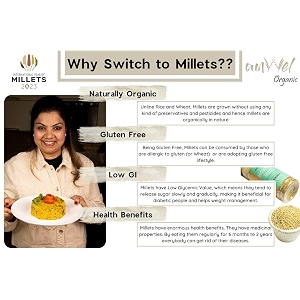 amwel organic little millet  400g x 2 pc  kutki shaan sama moraiya  positive millets raw unpolished grain millet rice  gluten free fiber rich low gi diabetic friendly