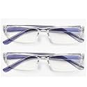 AMY &amp; ELY 2 Power Reading Glasses Unisex Lightweight Full-Frame Pack of 2 Power &amp; Color