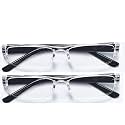 AMY & ELY 2 Power Reading Glasses Unisex Lightweight Full-Frame Pack of 2 Power & Color