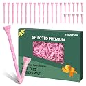 Amy Sport Golf Tees Wooden Stylish Painted 50 Pack
