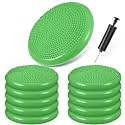 Amylove 10 Pcs Inflated Wobble Cushions for Kids Sensory