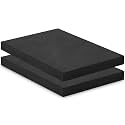 Amylove 2 Pcs Thermoform Molding Foam Sheet 12 x 8 x 1 Inch Black
