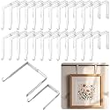 Amylove 24 Pcs Adjustable Cubicle Hooks Metal Hangers, White, Classic