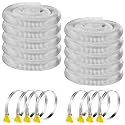 Amylove 4" x 100' PVC Dust Collection Hose with 8 Stainless Clamps