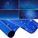 Amylove 4 Pcs Fluorescent Ceiling Light Covers with Star and Night Pattern, Classroom, Dark Color