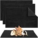 Amylove 4 Pcs Guinea Pig Cage Liner, 16 x 24 Inch, Black
