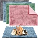 Amylove 4 Pcs Guinea Pig Cage Liner, 16 x 24 Inch, Mixed Color