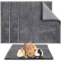 Amylove 4 Pcs Guinea Pig Cage Liner, 12 x 12 Inch, Dark Gray
