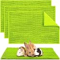 Amylove 4 Pcs Guinea Pig Cage Liner, 16 x 24 Inch, Green