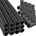 Amylove 8 Pack Foam Pipe Insulation with Elbow for Pipe 1/2 Inch, 3/4 Inch