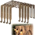 Amylove 8 Pcs Adjustable Cubicle Hooks Metal Hangers, Bronze, Classic