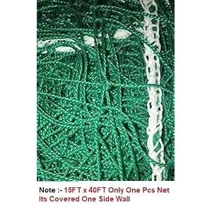 amz sports nets cricket batting practice net regular training netting for outdoor backyard ground sports green 15  40 ft 27 ply