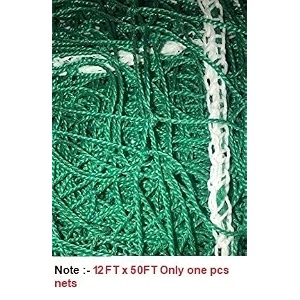 amz sports nets cricket batting practice net regular training netting for outdoor backyard ground sports 12  50 ft 27 ply