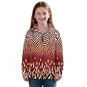 AmzPrint Girls' Novelty Quarter Zip Sweatshirt Long Sleeve Pullover Cool Activewear Running Hoodie For Teens Girls