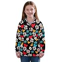 AmzPrint Half Zip Pullover Coat Girls Long Sleeve Pullover Spring Jogger Running Oversized Hoodies For Toddler Girls