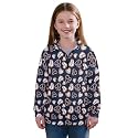 AmzPrint Half Zip Pullover Jackets Girls Long Sleeve Warm Pullover Back To School Running Oversized Hoodie For Big Girls