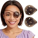 AMZVIO 2pcs Eye Shield After Cataract Surgery Dark Clear Eye Patch Plastic Guard with Strap for Adult Sleeping or Go Out,Reduce The Sensitivity of The Eyes to Light (Dark Clear + Brown Strap)