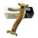 AMZZ Adjustable Solid Wood Violin Shoulder Rest - Collapsible Design, Fits 3/4 and 4/4 Violins, 12" and 13" Violas, Comfortable Foam Pads, Height-Adjustable Legs, Suitable for Teens and Adults