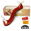 AMZZ Maple Wood Violin Shoulder Rest with Rosin & Mute, 3/4 & 4/4 Violins