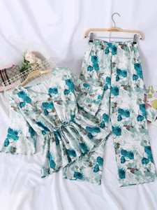 Anadiya Fashion Girls PartyFestive Pant Top Auqa