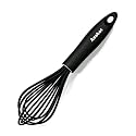 Anaeat 9" Silicone Balloon Whisk, Perfect for Non-Stick Cookware, Milk and Egg Beater Blender, Heat Resistant Kitchen Whisks for Whisking, Cooking, Baking, Beating, Frothing &amp; Stirring (Black)