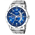 Analog Day Date Functioning Stainless Steel Chain