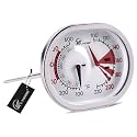 Analog Meat Thermometer 2-in-1 Dual Oven Temp Probe BBQ Dial