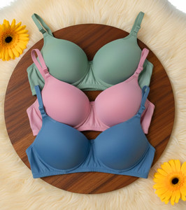 anamta pack of 3 lightly padded bra women push-up lightly padded bra