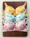 Anamta Pack of 3 padded print bra Women Push-up Lightly Padded Bra