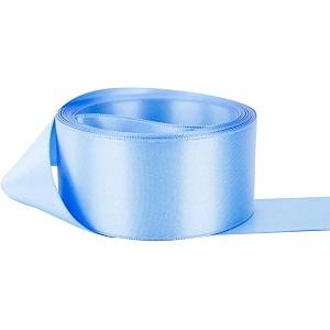 100 polyester double face satin ribbon for craft embroidery and decoration 6 mm french blue 914 meter