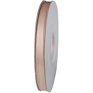 100 polyester double face satin ribbon for craft embroidery and decoration 6 mm vanilla 914 meter