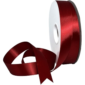 100 polyester double face satin ribbon for craft embroidery and decoration 18 mm sherry 914 meter