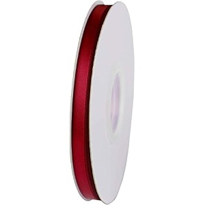 100 polyester double face satin ribbon for craft embroidery and decoration 9 mm wine 914 meter