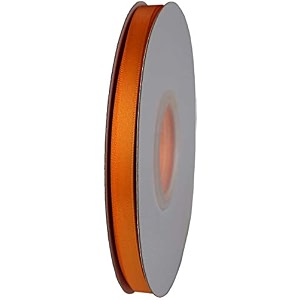 100 polyester double face satin ribbon for craft embroidery and decoration 6 mm golden 914 meter
