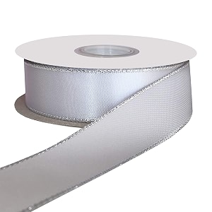 100 polyester double face satin ribbon for craft embroidery and decoration 9 mm metal grey 914 meter