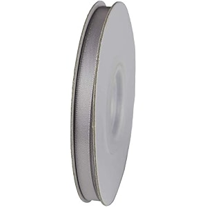 100 polyester double face satin ribbon for craft embroidery and decoration 22 mm silver 914 meter